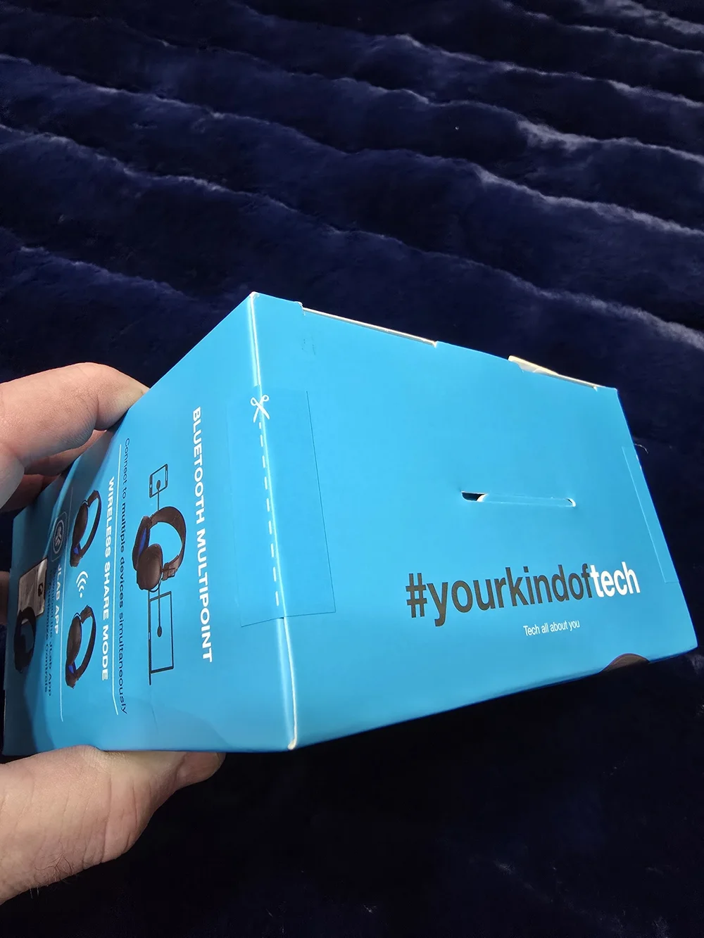 JLAB Studio Pro+ Wireless Over-Ear Headphones - Black/Blue New!